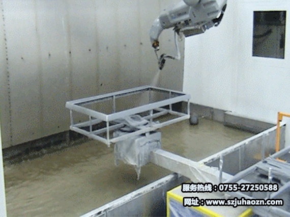 機(jī)器人噴涂電視機(jī)外殼